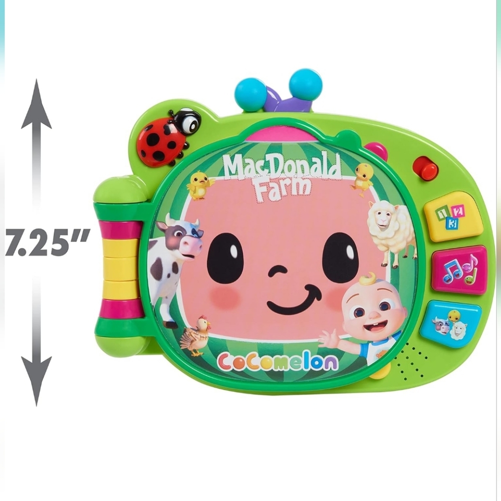 COCOMELON Old MacDonald Farm Learning Book Interactive Toy for Toddlers